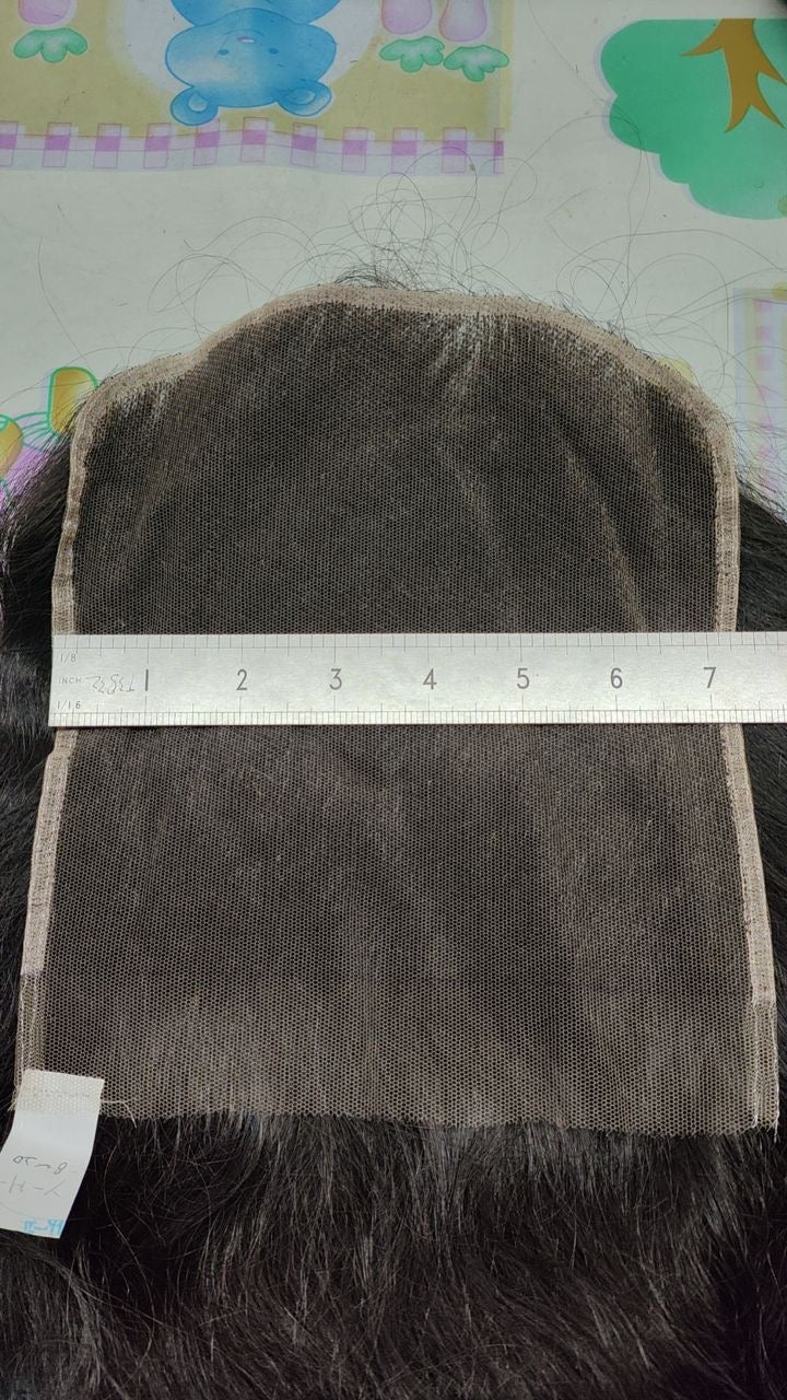 7x7 HD straight closure .