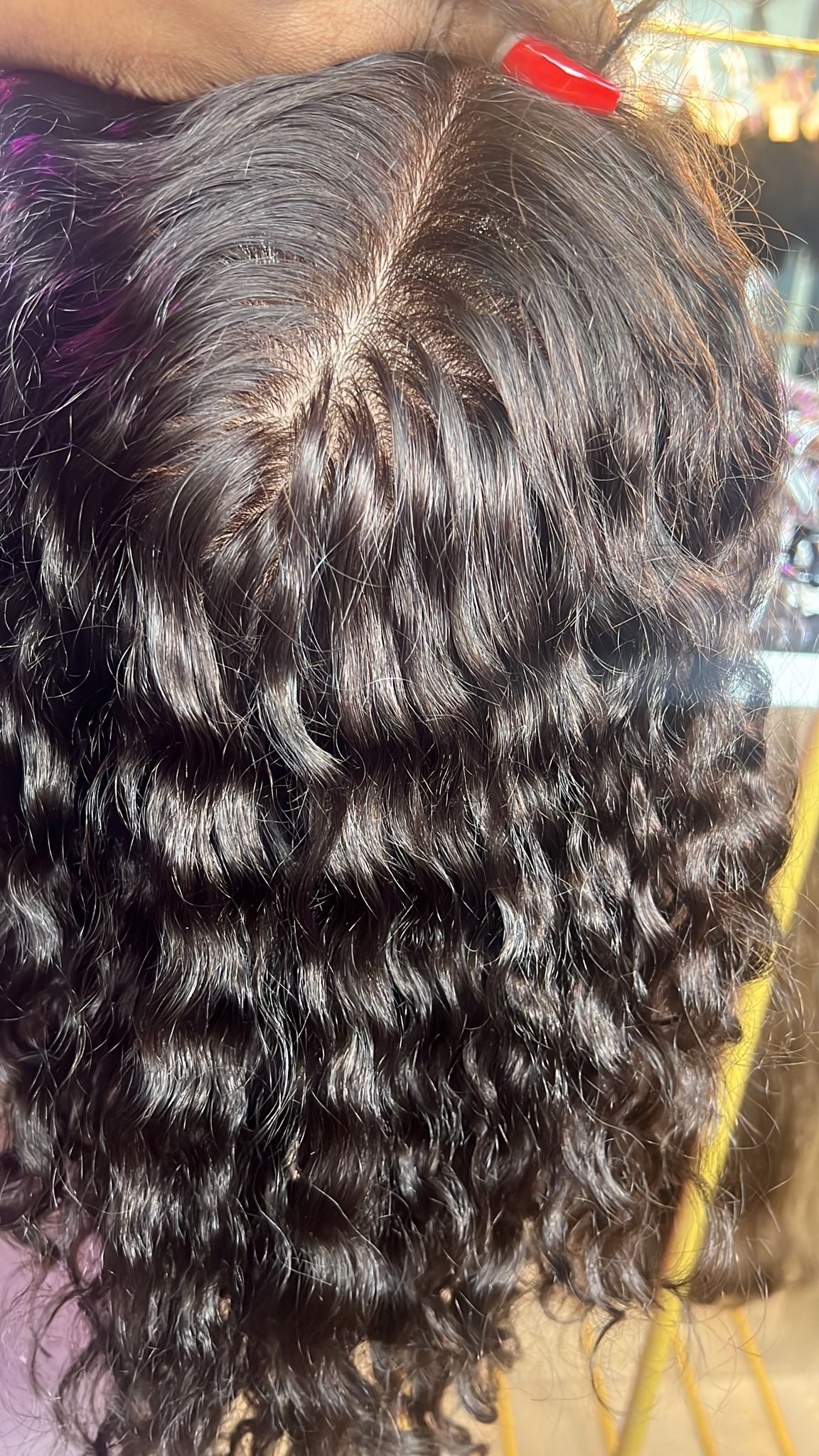 Dark brown topper
