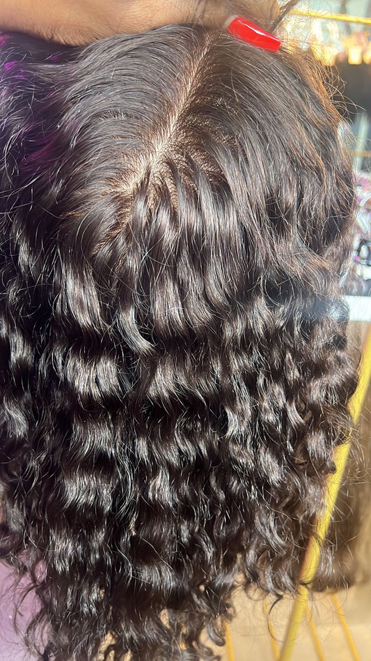 Dark brown topper