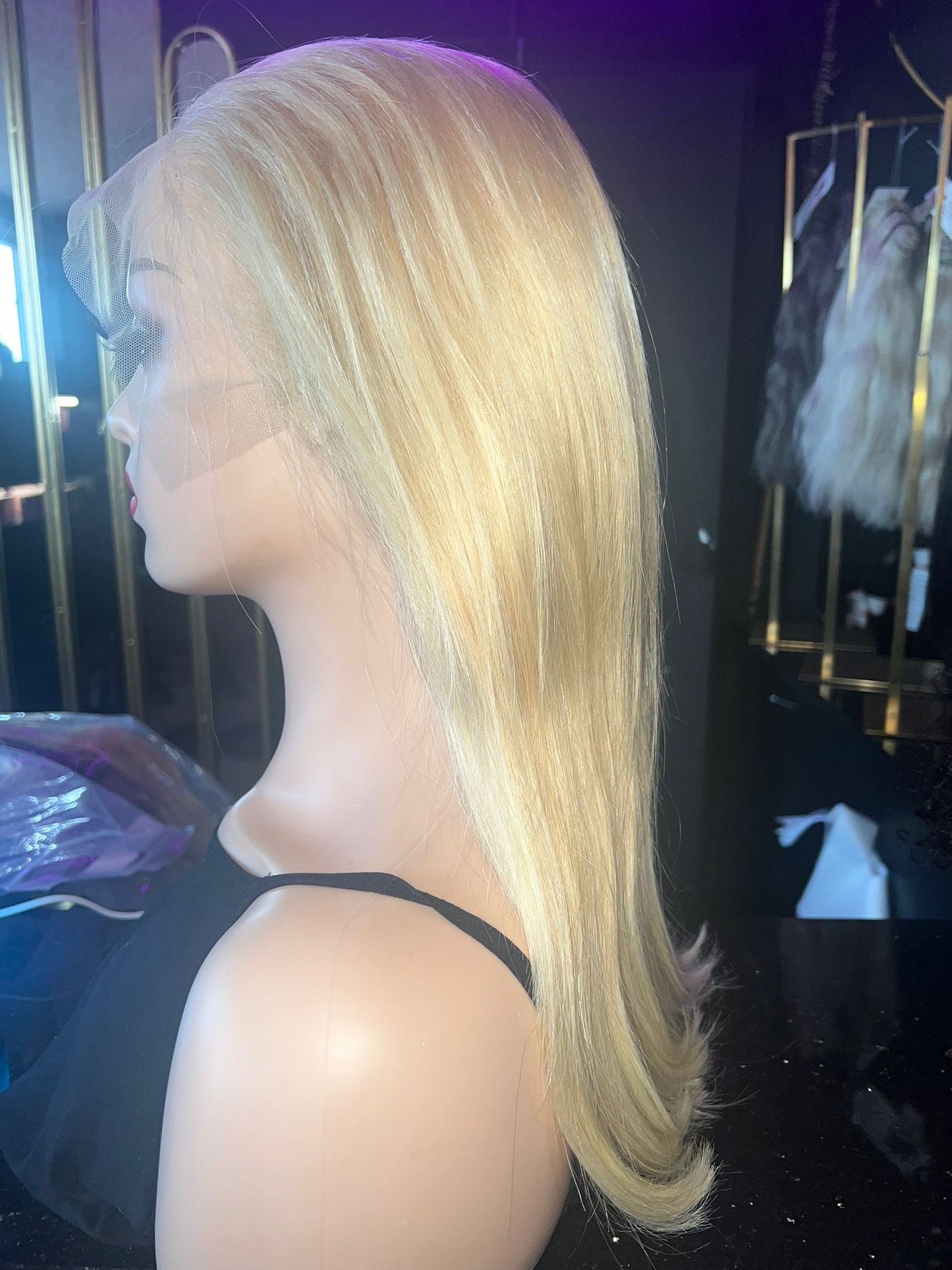 Blond Straight wig