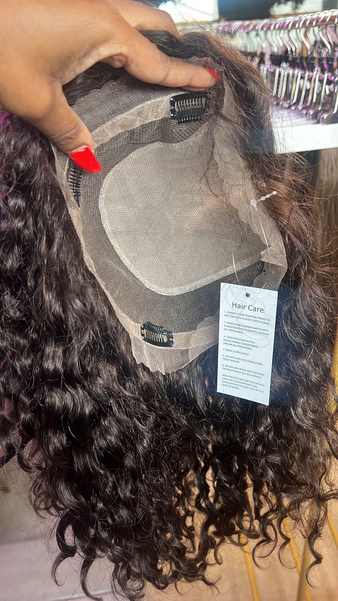Dark brown topper