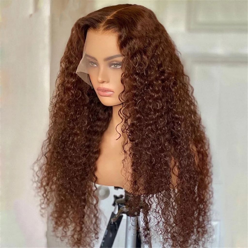 Chocolate Brown curly