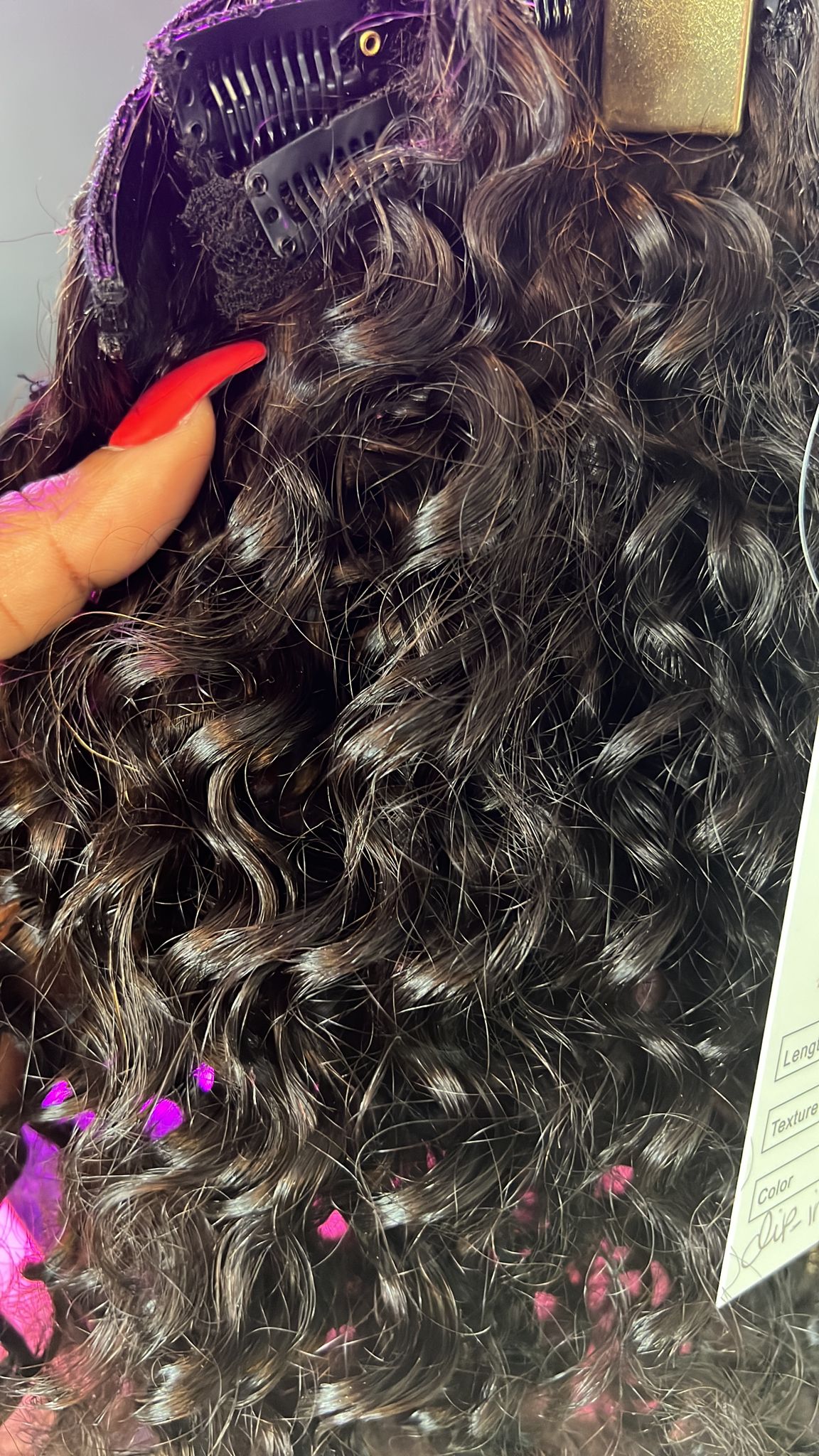 Burmese clip ins