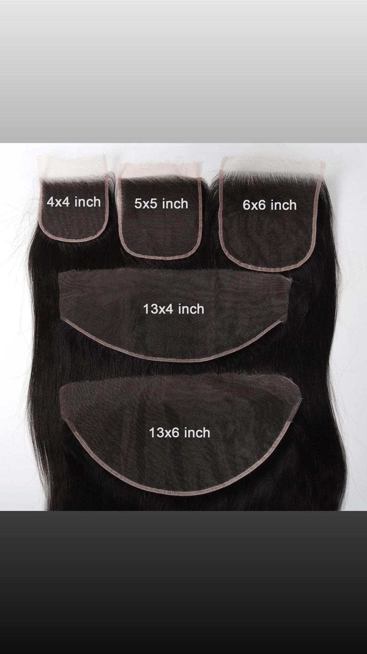 Straight transparent closures 4X4