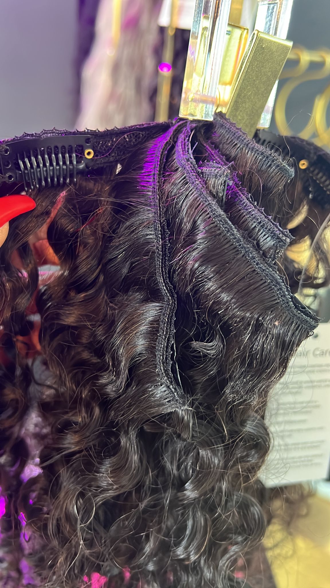 Burmese clip ins