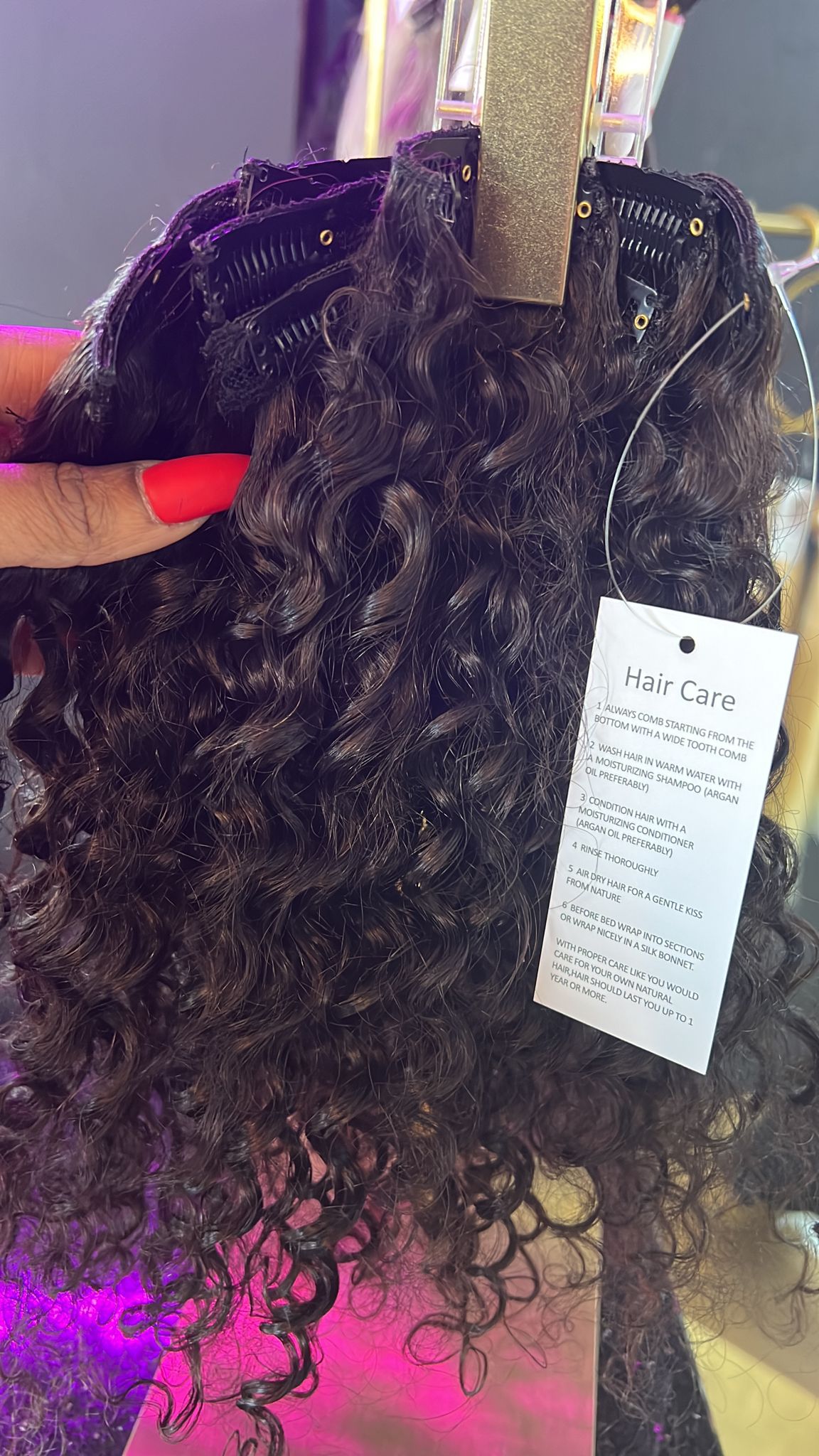 Burmese clip ins