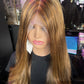 Highlight brown wig .