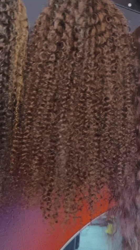 Chocolate Brown curly